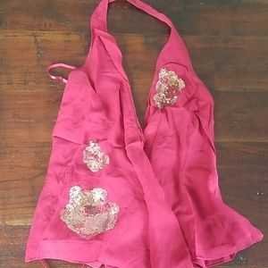 BCBG Wrap Halter Top